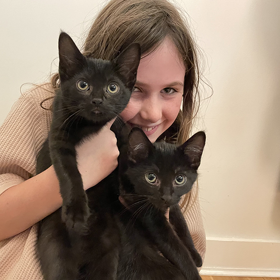 A PURR-fect pair with their foster